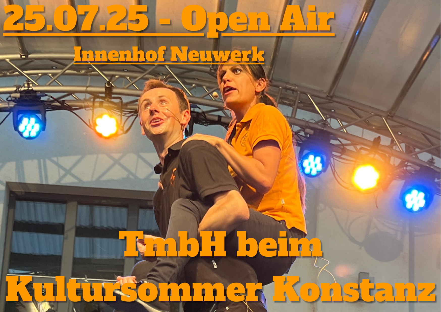 TmbH spielt Impro-Theater open Air im Neuwerk Konstanz